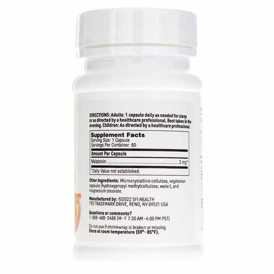Melatonin 2 Mg, 60 Veg Capsules, KL