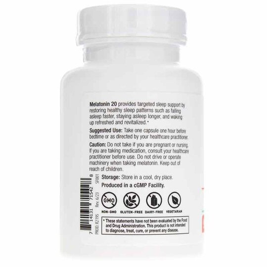 Melatonin 20, 90 Capsules, ND