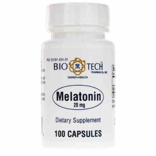 Melatonin 20 Mg, 100 Capsules, BTP