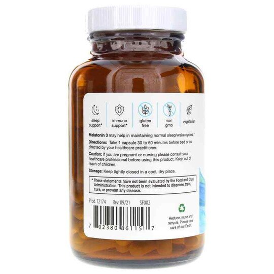 Melatonin 3, 180 Capsules, TNS