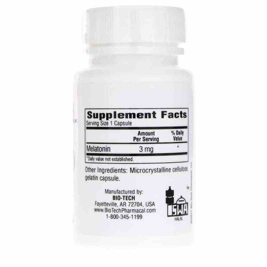 Melatonin 3 Mg, 100 Capsules, BTP