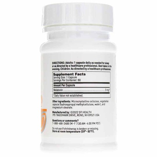 Melatonin 3 Mg, 60 Veg Capsules, KL