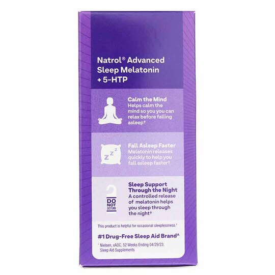 Melatonin + 5-HTP Advanced, 60 Bi-Layer Tablets, NTR