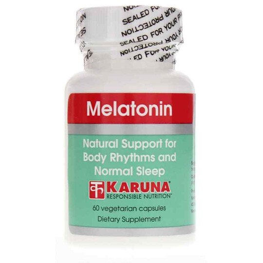 Melatonin, 60 Veg Capsules, KRU