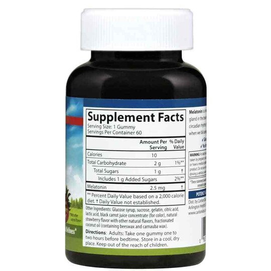 Melatonin Gummies 2.5 Mg with Natural Strawberry Flavor,, CL