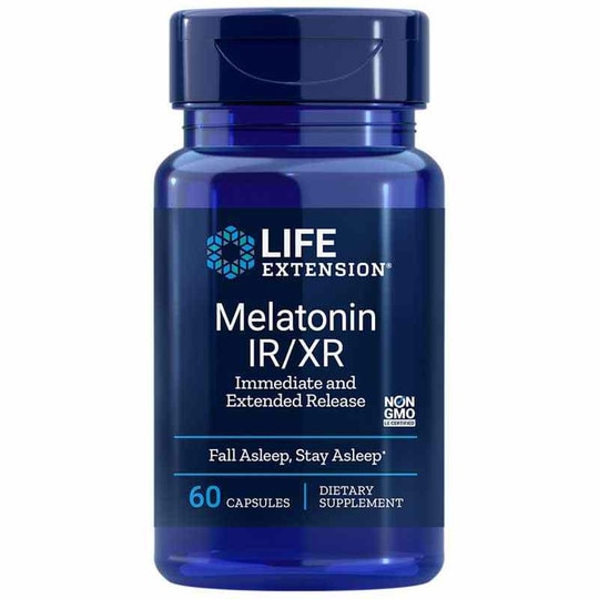 Melatonin IR/XR, 60 Capsules, LFE