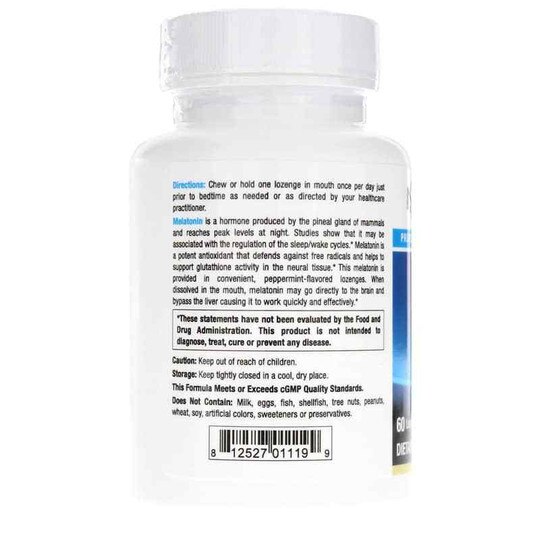 Melatonin with B6, 60 Lozenges, NUM