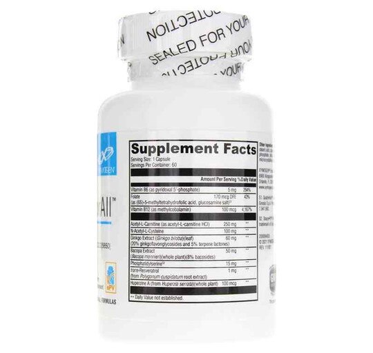 MemorAll, 60 Veg Capsules, XYM