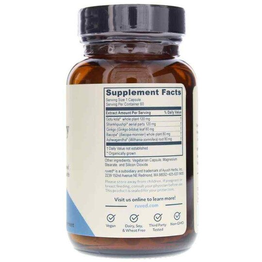Memoren Brain & Memory Support, 60 Veg Capsules, RUV