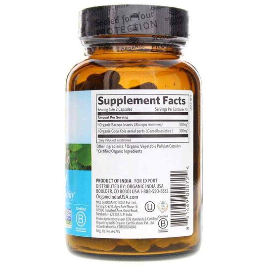 Memory Certified Organic, 90 Veg Capsules, OGI