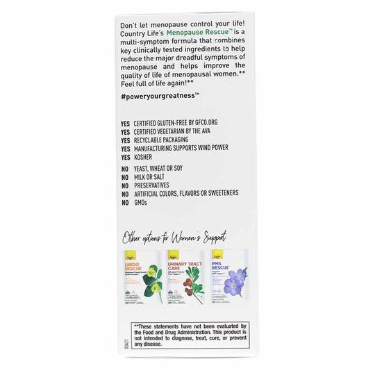 Menopause Rescue, 60 Veg Capsules, CTL