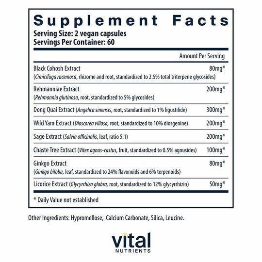 Menopause Support, 120 Veg Capsules, VTN