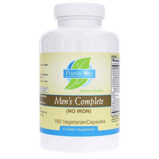 Men's Complete (No Iron), 180 Veg Capsules, PRTO
