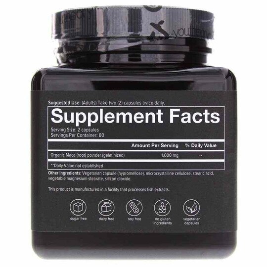 Mens Maca, 120 Veg Capsules, YTY