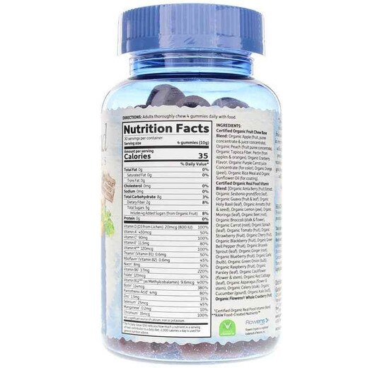 Men's Multi 40+ Whole Food Multivitamin Gummies, 120 G, GOLM
