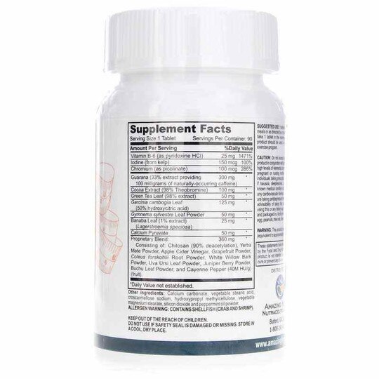 MetaboZEST Weight Loss Formula, 90 Tablets, AZH