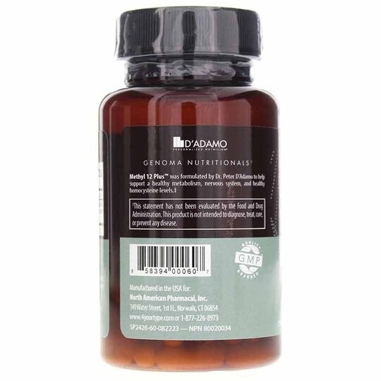 Methyl 12 Plus, 60 Veg Capsules, DAPN