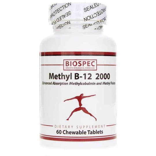 Methyl B-12 2000, 60 Chewable Tablets, BSP