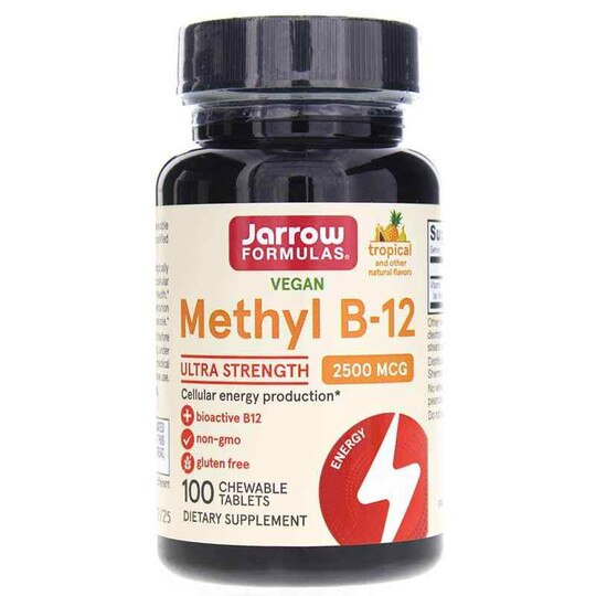Methyl B-12 2,500 Mcg Tropical, 100 Lozenges, JRF