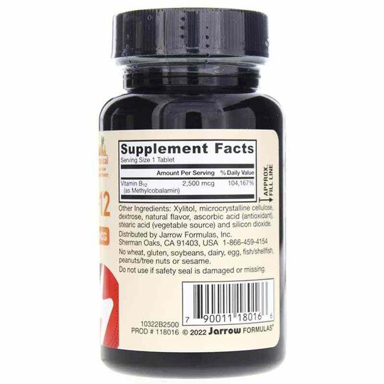 Methyl B-12 2,500 Mcg Tropical, 100 Lozenges, JRF
