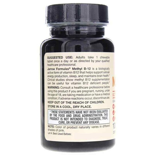 Methyl B-12 2,500 Mcg Tropical, 100 Lozenges, JRF