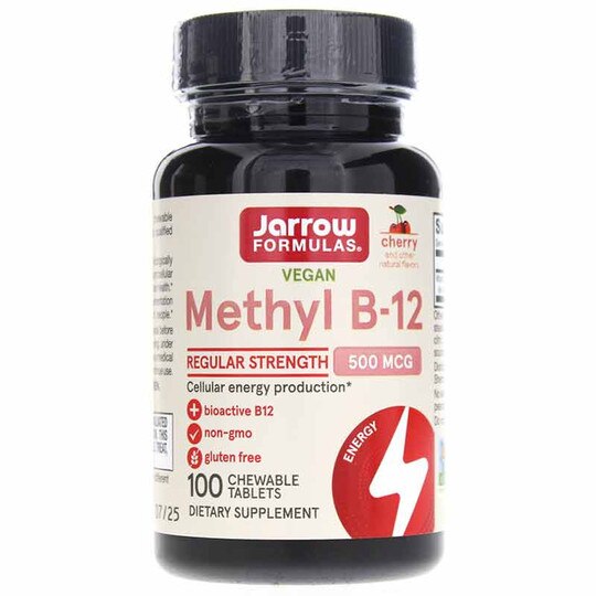 Methyl B-12 500 Mcg, 100 Chewable Tablets, JRF