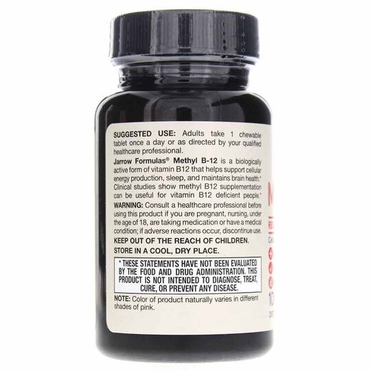 Methyl B-12 500 Mcg, 100 Chewable Tablets, JRF