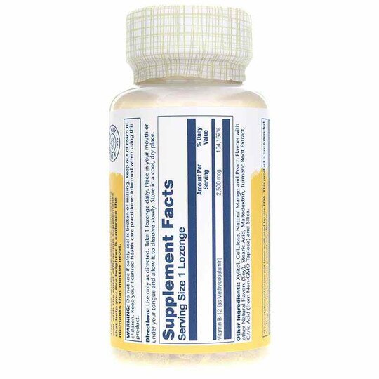 Methyl B-12 2500 Mcg Natural Mango Peach, SLR