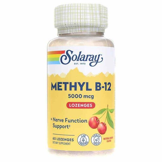 Methyl B-12 5000 Mcg with Natural Cherry Flavor, 60 Loz, SLR