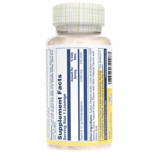 Methyl B-12 5000 Mcg with Natural Cherry Flavor, 60 Loz, SLR