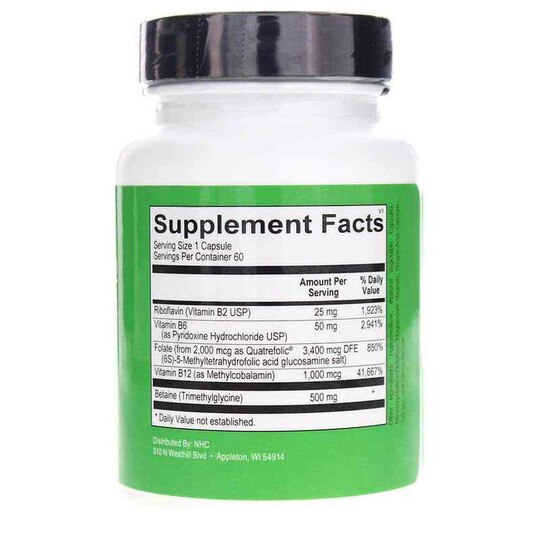 Methyl B-12 Advanced, 60 Capsules, NHC