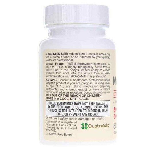 Methyl Folate 400 Mcg, 60 Capsules, JRF