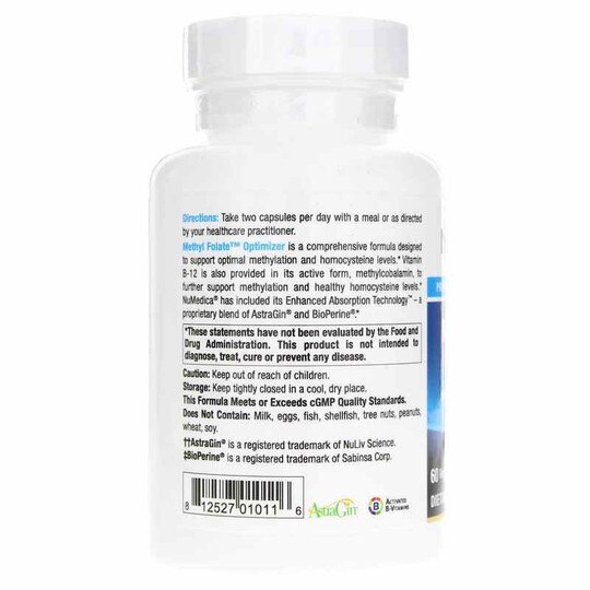 Methyl Folate Optimizer, 60 Veg Capsules, NUM