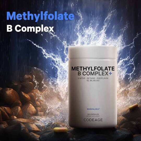 Methylfolate B Complex+, 120 Capsules, CDE