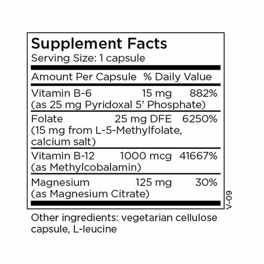 MethylPro Cofactors + L-Methylfolate 15mg, MTM