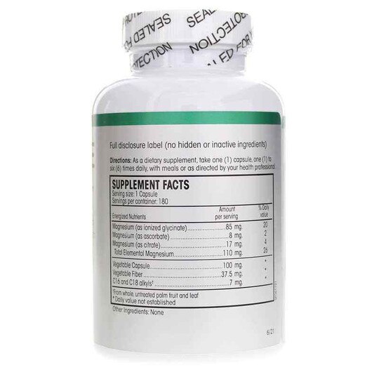 Mg Plus Guard Three Ionized Magnesium Forms, 180 Veg Cap, PRQ