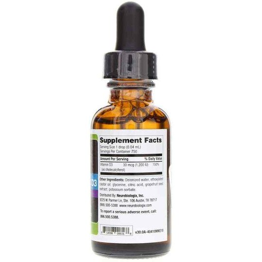 Micellized D3 Liquid, 1 Oz, NBX