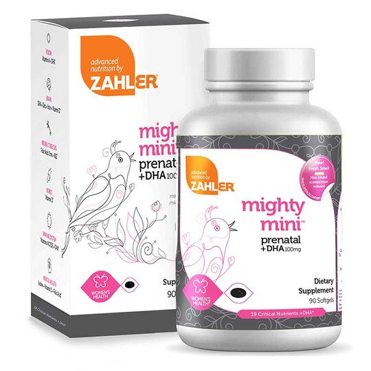 Mighty Mini Prenatal + DHA, 90 Softgels, ZHL