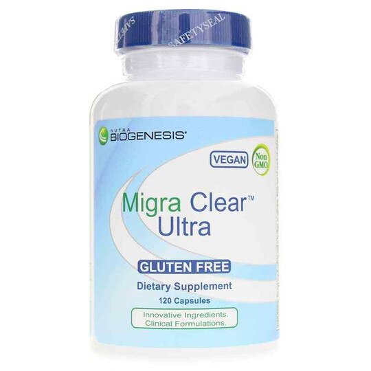 Migra Clear Ultra, 120 Veg Capsules, NBG