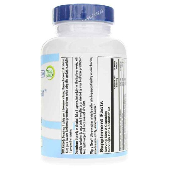 Migra Clear Ultra, 120 Veg Capsules, NBG