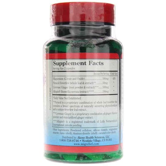 Migrelief Now, 60 Capsules, AKS