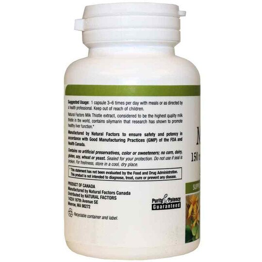 Milk Thistle 250 Mg, 90 Capsules, NF