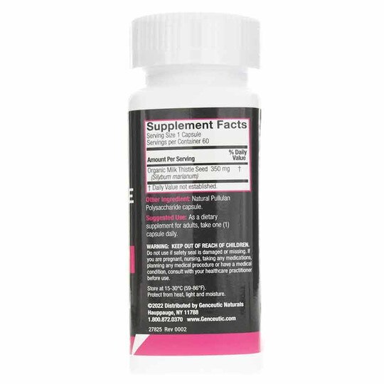 Milk Thistle 350 Mg, 60 Capsules, GNT