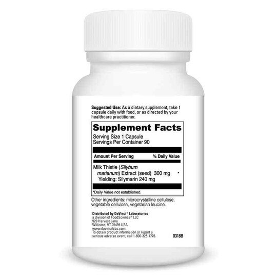 Milk Thistle, 90 Veg Capsules, DL