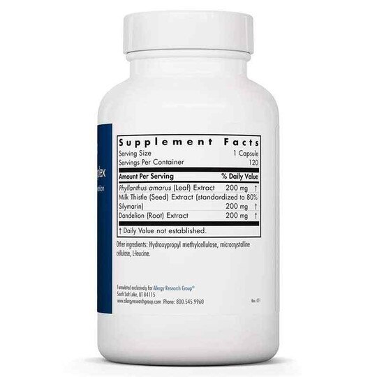 Milk Thistle Plus with Phyllanthus and Dandelion, 120 Veg Capsules, ARG