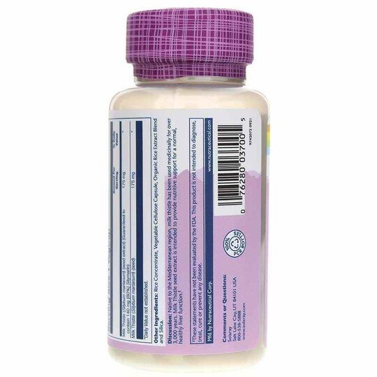 Milk Thistle Seed Extract 175 Mg, 60 Veg Capsules, SLR
