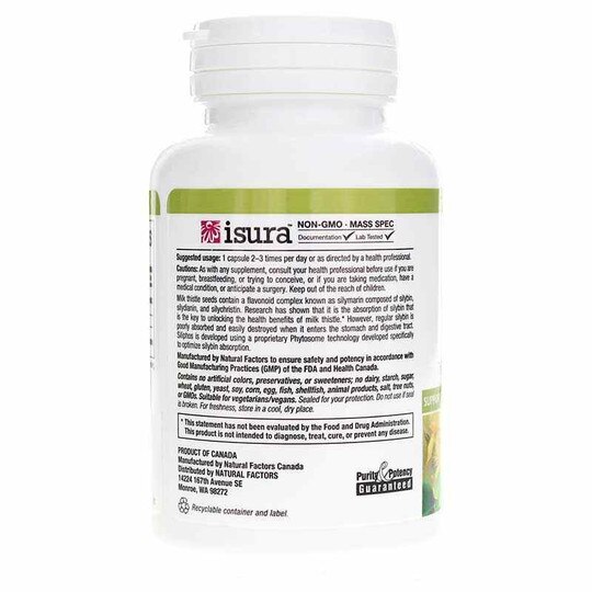 Milk Thistle Siliphos Phytosome, 60 Veg Capsules, NF