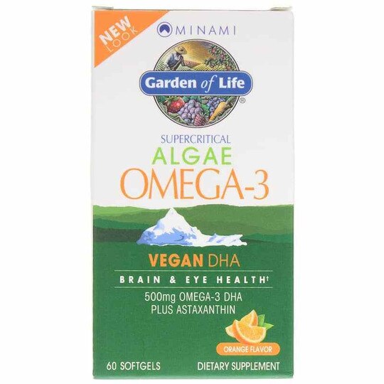 Minami Algae Omega-3 Vegan DHA, 60 Softgels, GOL