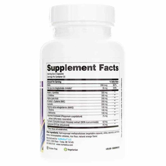 Mitochondrial Recharge, 90 Veg Capsules, NUM