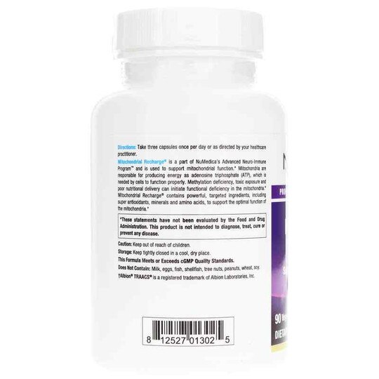 Mitochondrial Recharge, 90 Veg Capsules, NUM